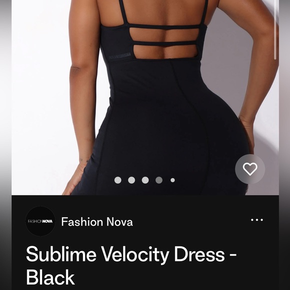 Fashion Nova Sport black dress size medium - Picture 4 of 4